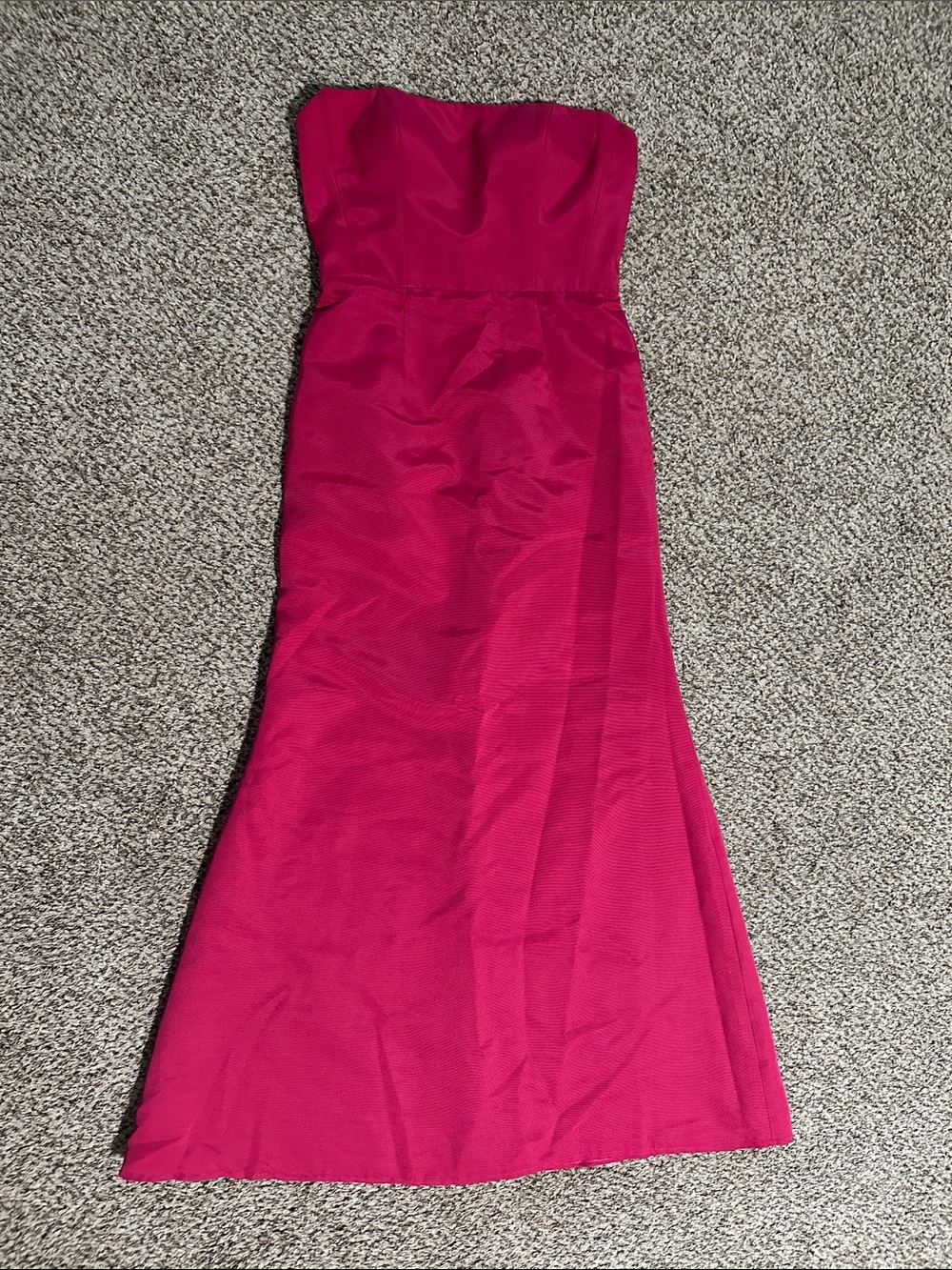 Jenny Yoo size 4 Strapless Fuchsia Maxi Dress - Elegant Evening Gown